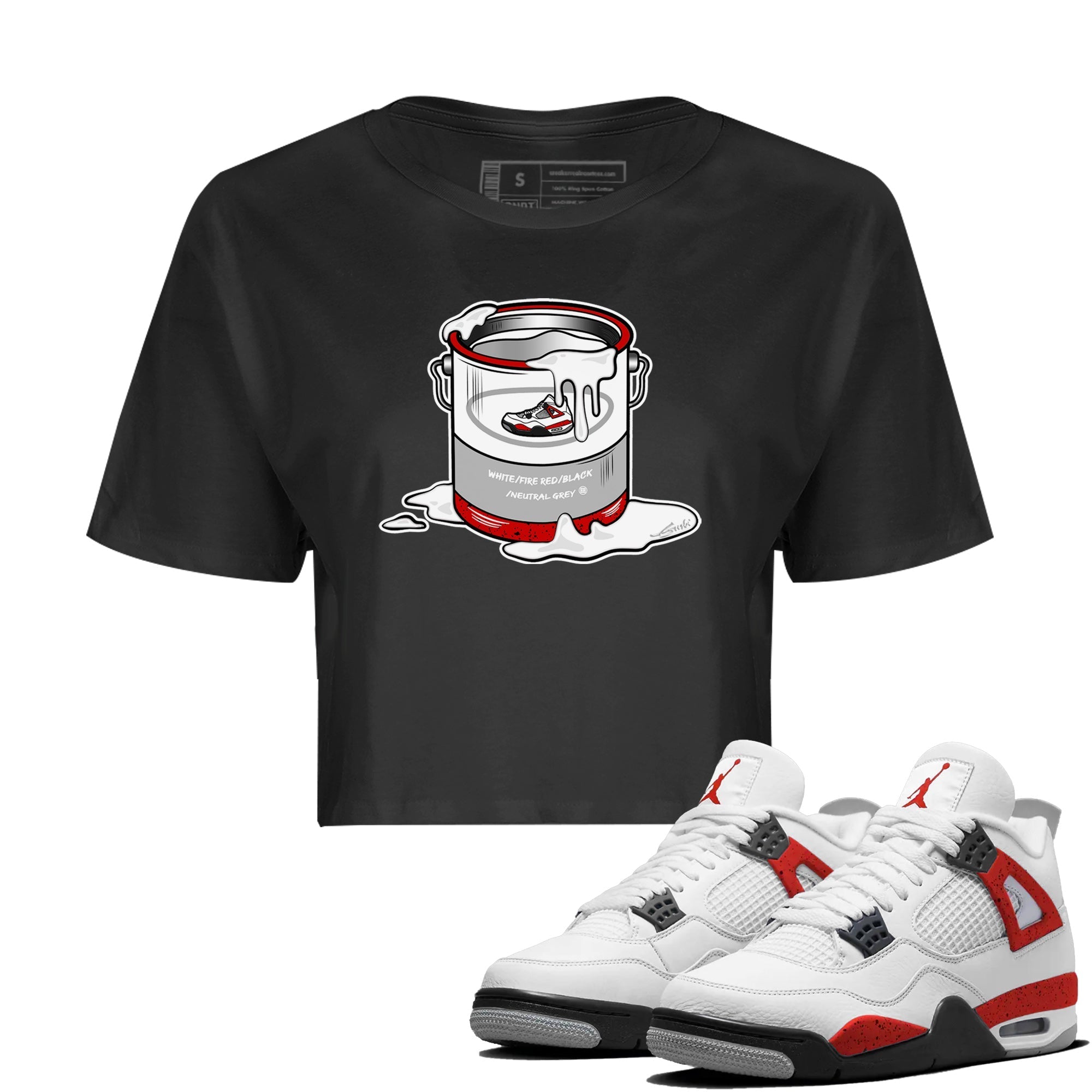 Bucket Women's Tops - Air Jordan 4 Red Cement