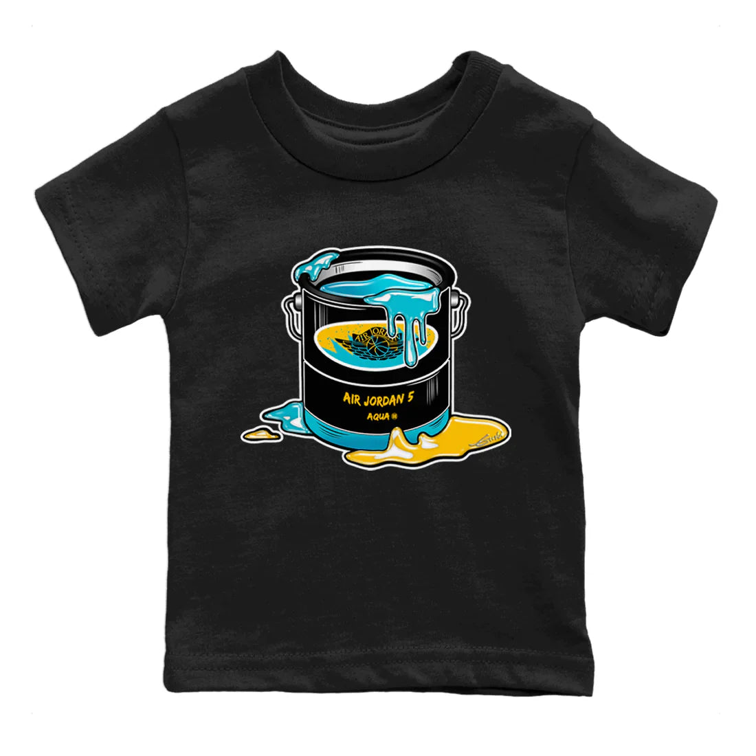 Bucket Kids Tops - Air Jordan 5 Aqua