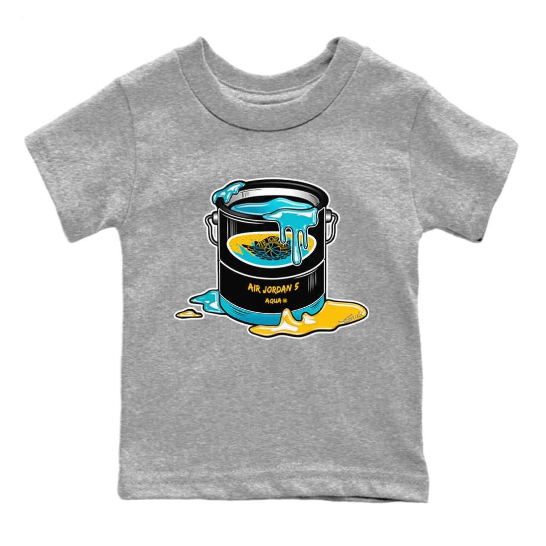 Bucket Kids Tops - Air Jordan 5 Aqua
