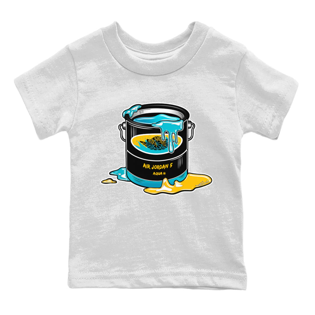 Bucket Kids Tops - Air Jordan 5 Aqua