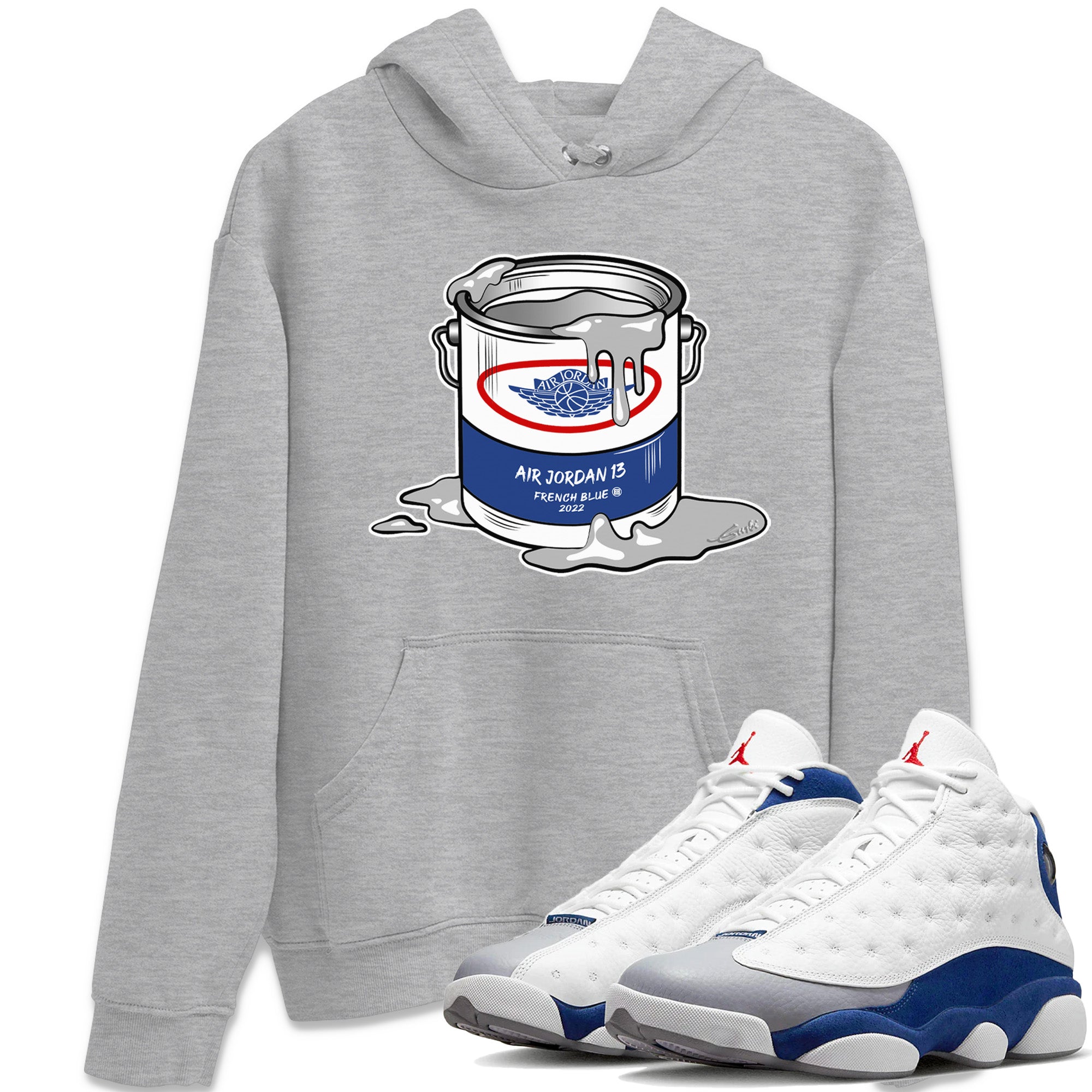 Bucket Unisex Tops - Air Jordan 13 French Blue