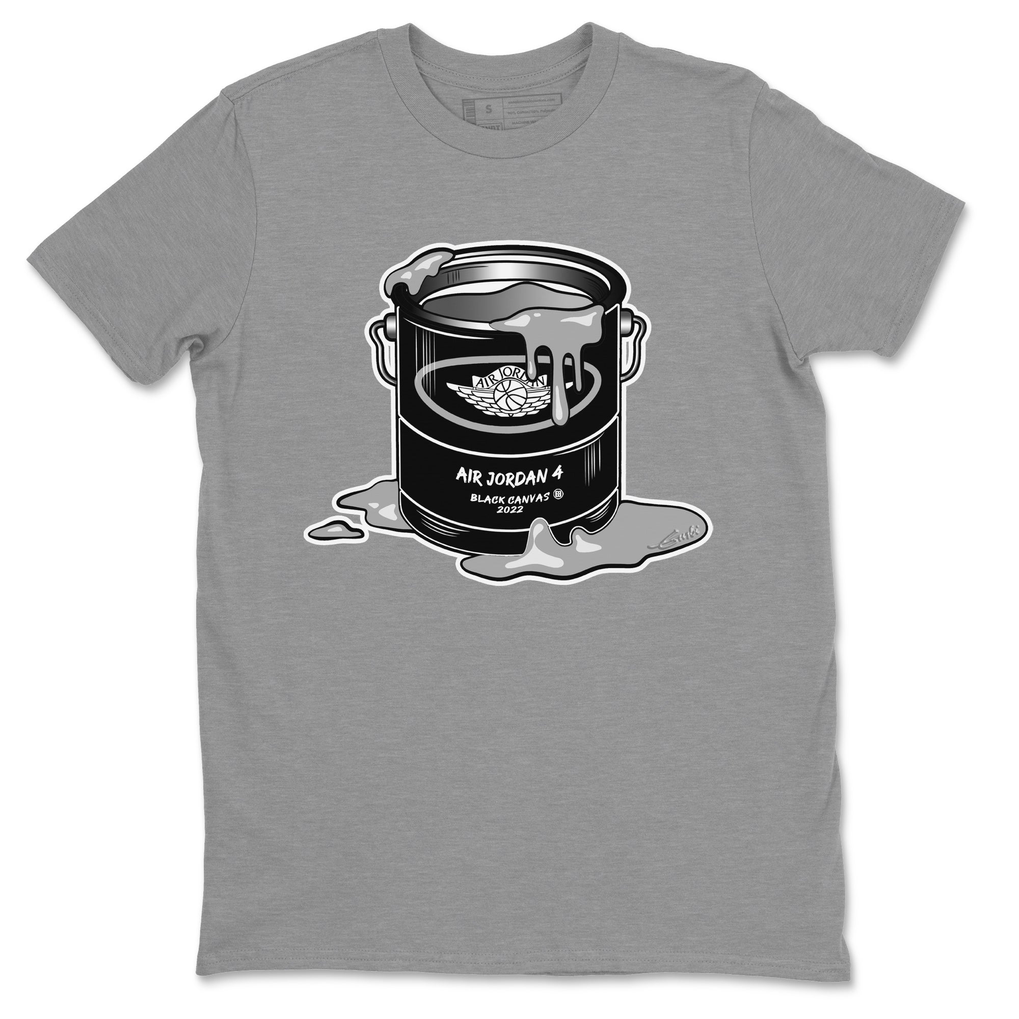 Bucket Unisex Tops - Air Jordan 4 Black Canvas