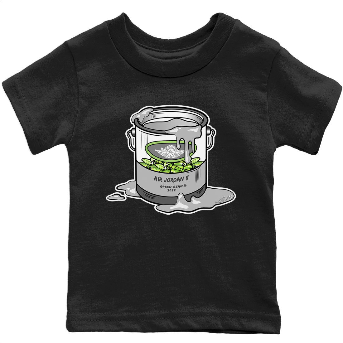 Bucket Kids Tops - Air Jordan 5 Green Bean