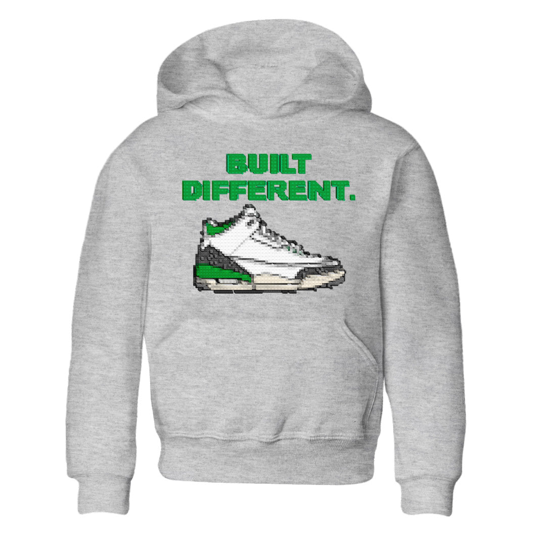 Built Different Kids Tops - Air Jordan 3 Lucky Green