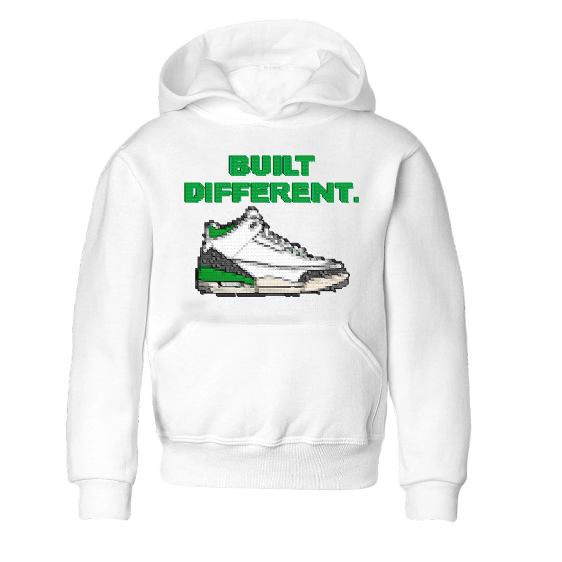 Built Different Kids Tops - Air Jordan 3 Lucky Green
