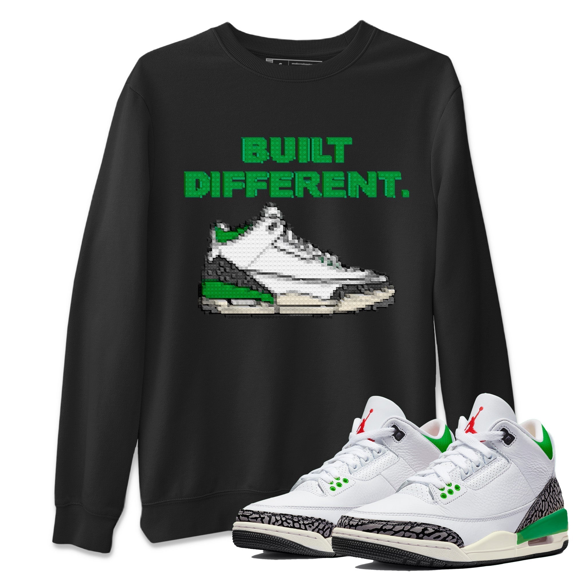 Built Different Unisex Tops - Air Jordan 3 Lucky Green
