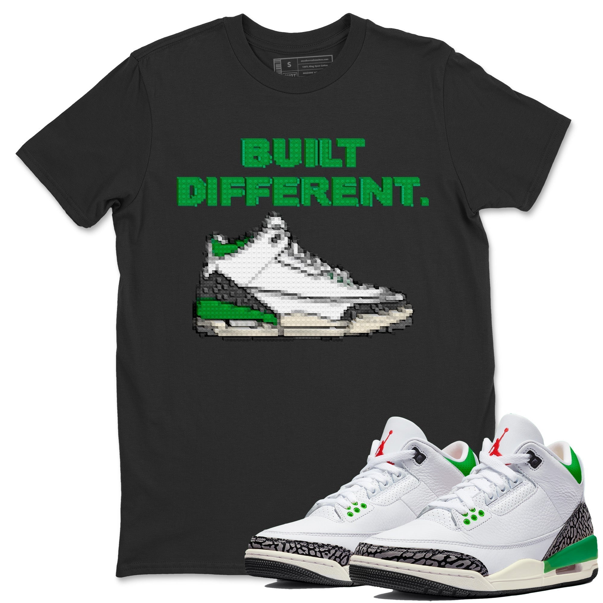 Built Different Unisex Tops - Air Jordan 3 Lucky Green