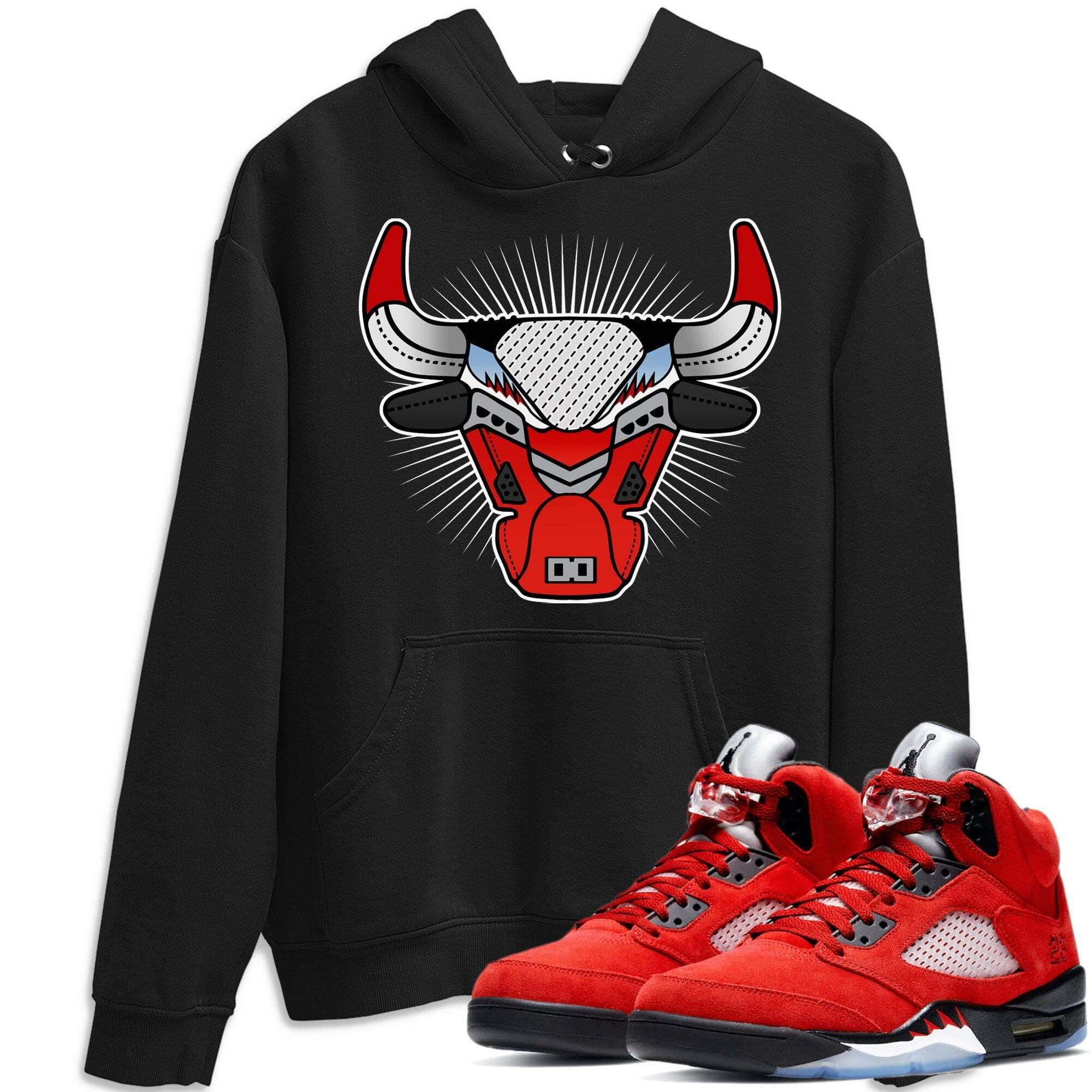 Bull Head Unisex Tops - Air Jordan 5 Raging Bull