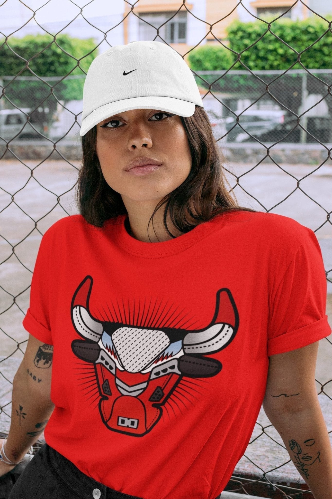 Bull Head Unisex Tops - Air Jordan 5 Raging Bull