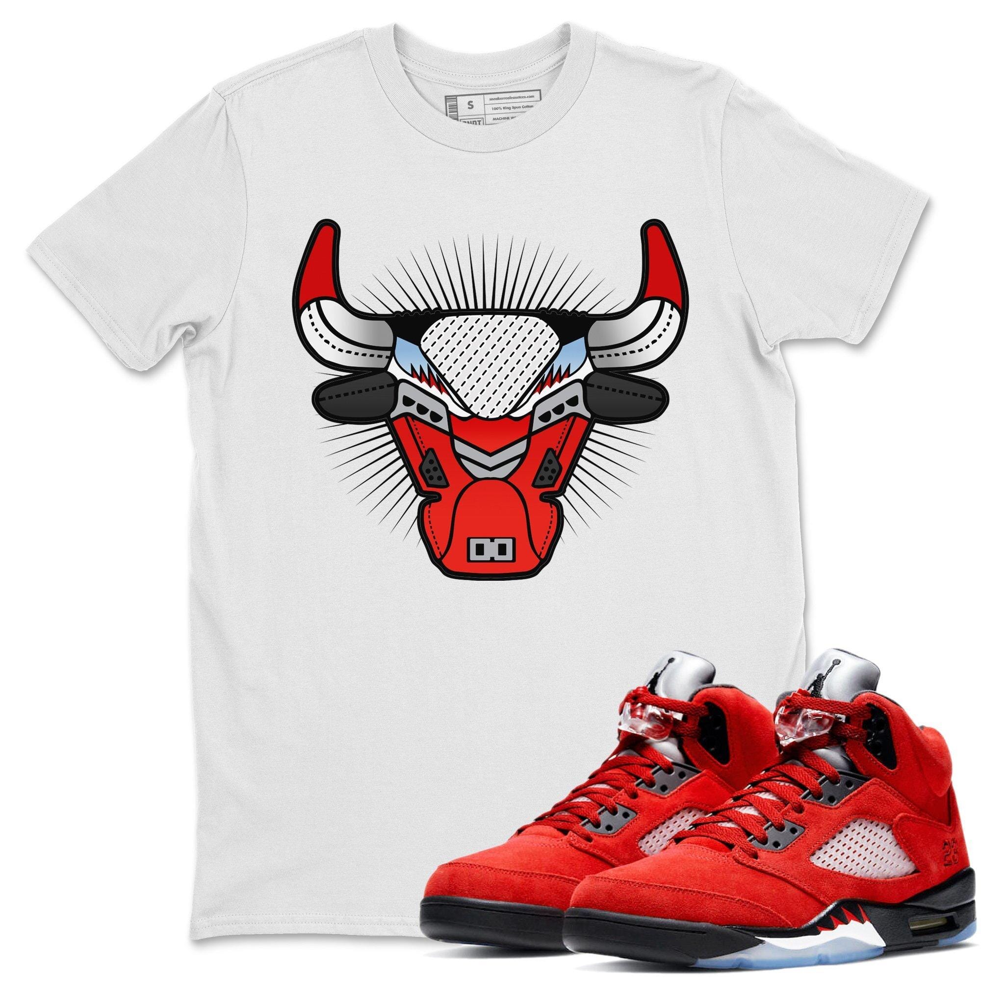 Bull Head Unisex Tops - Air Jordan 5 Raging Bull