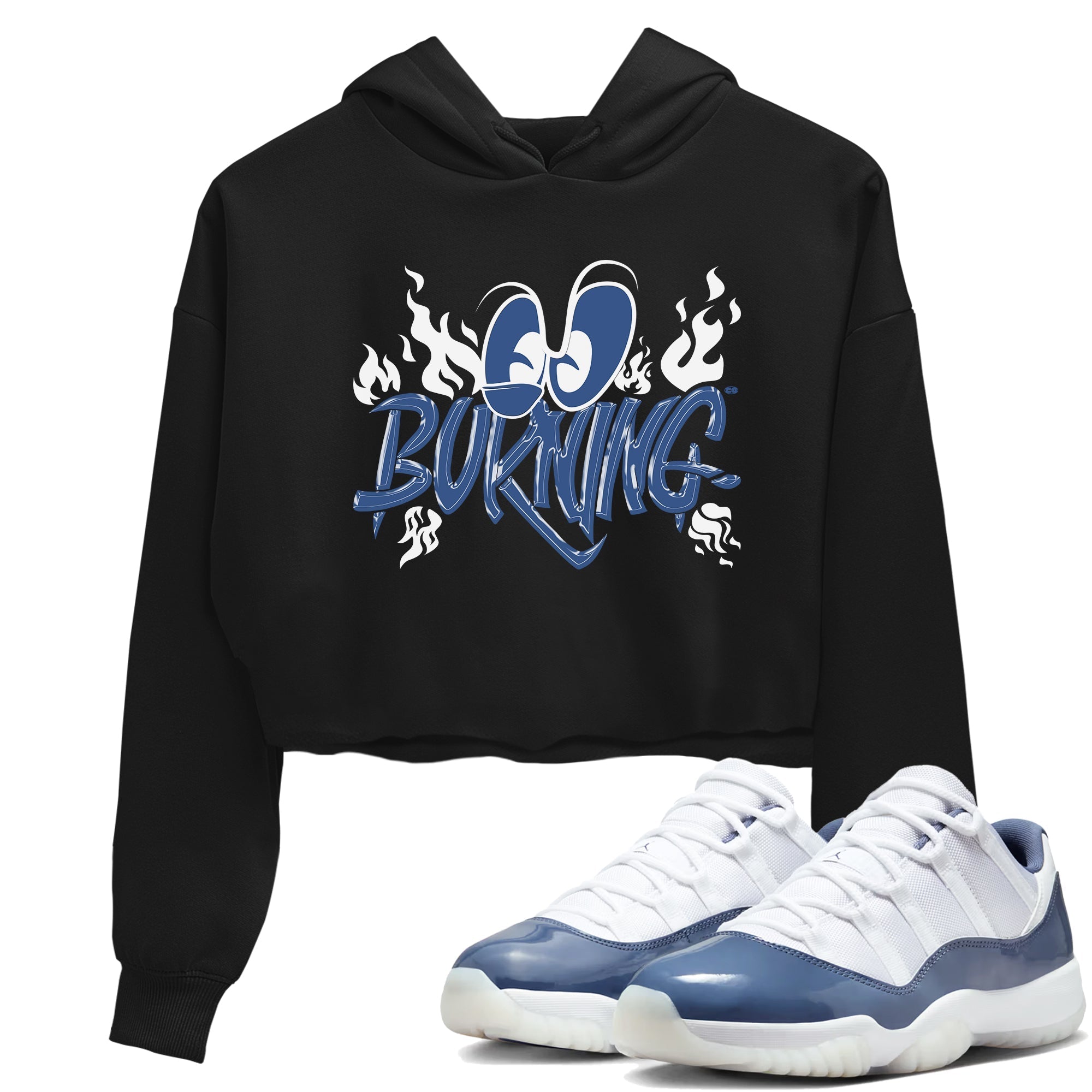 Burning snkmatch Women's Top - Air Jordan 11 Diffused Blue