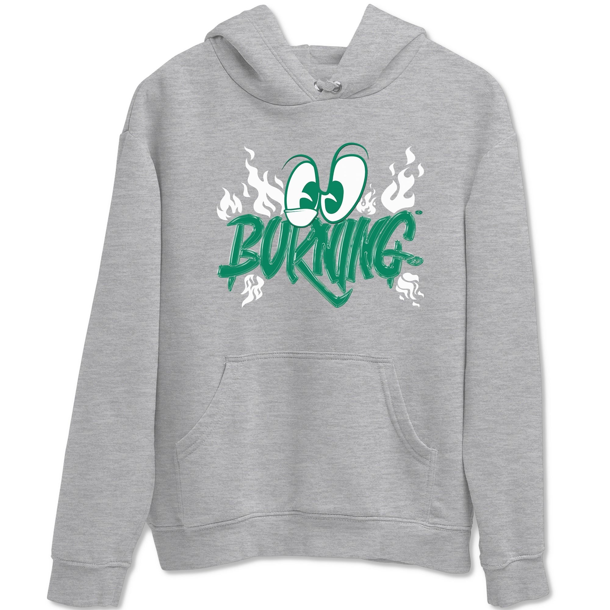 Burning snkmatch Tees - Air Jordan 4 Oxidized Green