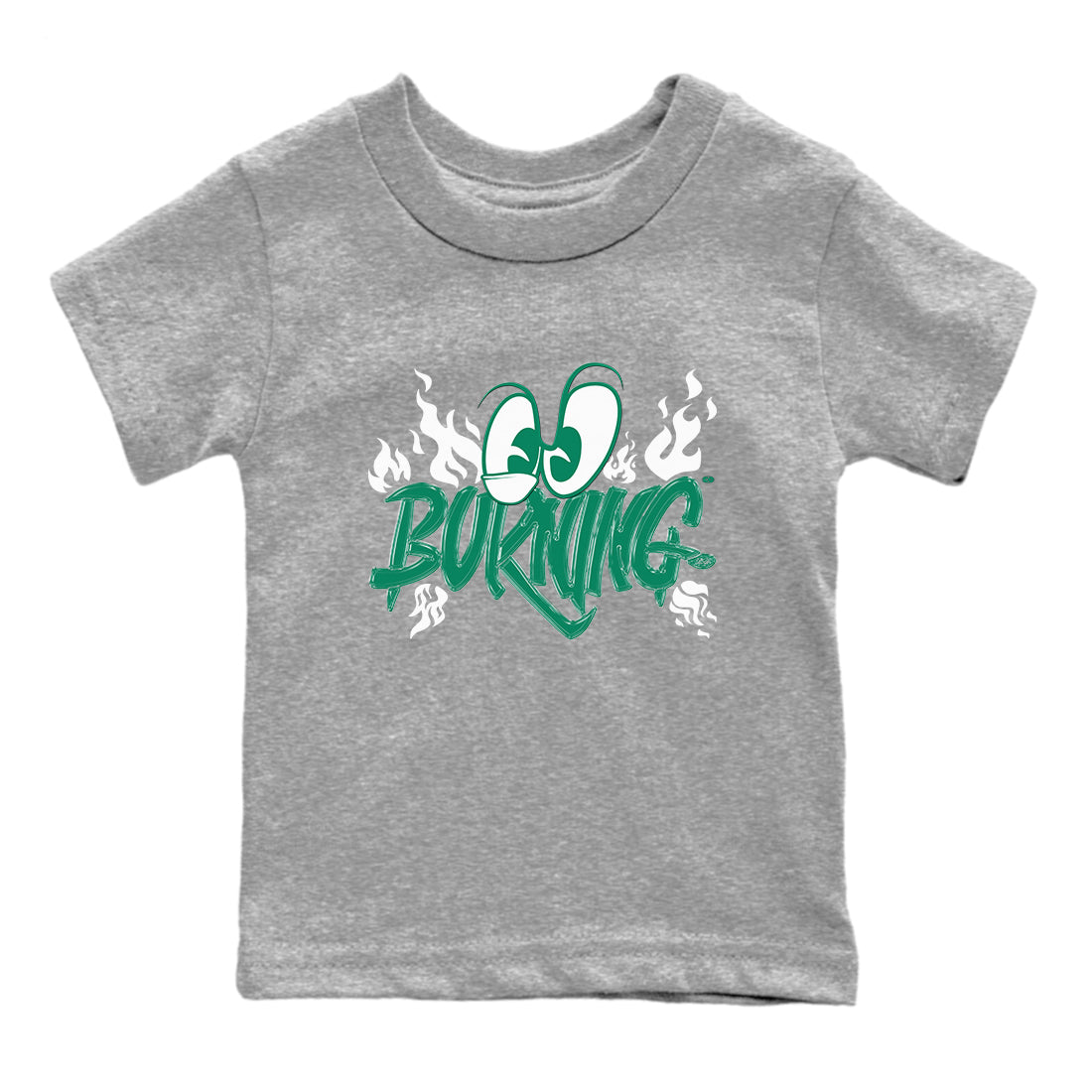Burning snkmatch Tees Kids - Air Jordan 4 Oxidized Green
