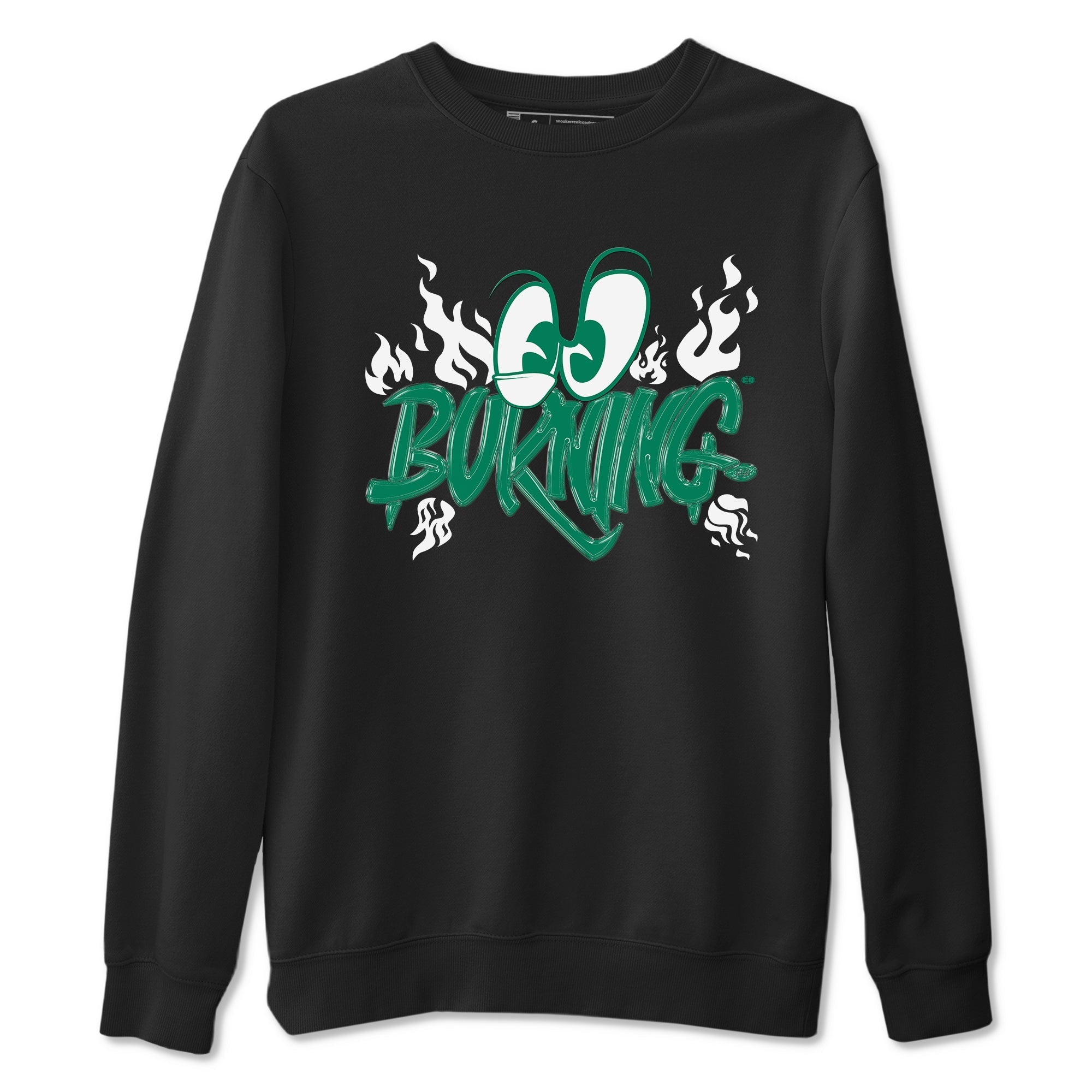 Burning snkmatch Tees - Air Jordan 4 Oxidized Green