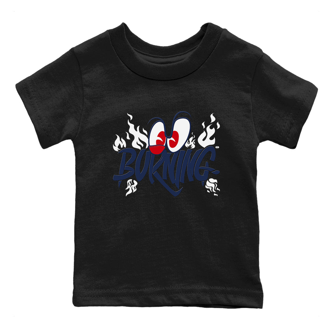 Burning snkmatch Tees Kids - Air Jordan 6 White And Midnight Navy