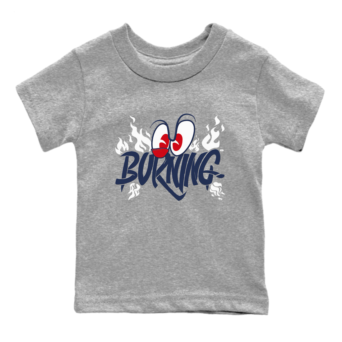 Burning snkmatch Tees Kids - Air Jordan 6 White And Midnight Navy