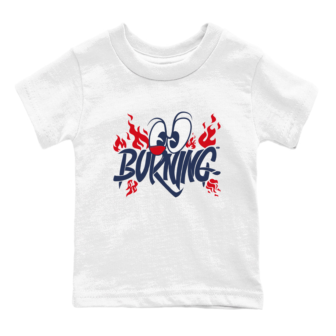 Burning snkmatch Tees Kids - Air Jordan 6 White And Midnight Navy