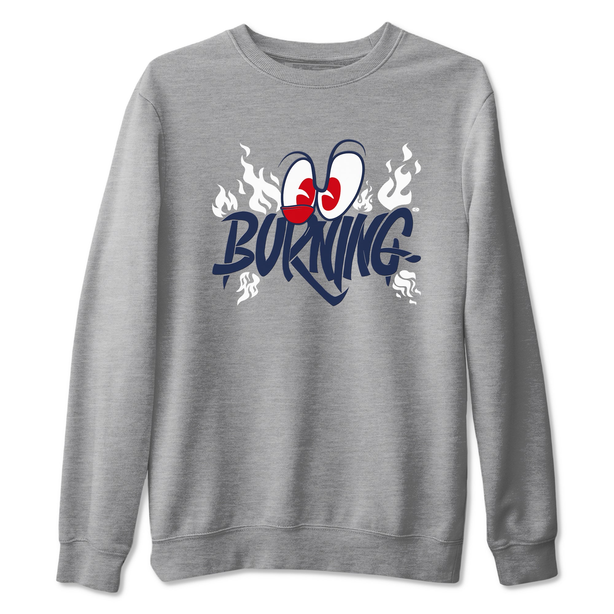Burning snkmatch Tees - Air Jordan 6 White And Midnight Navy