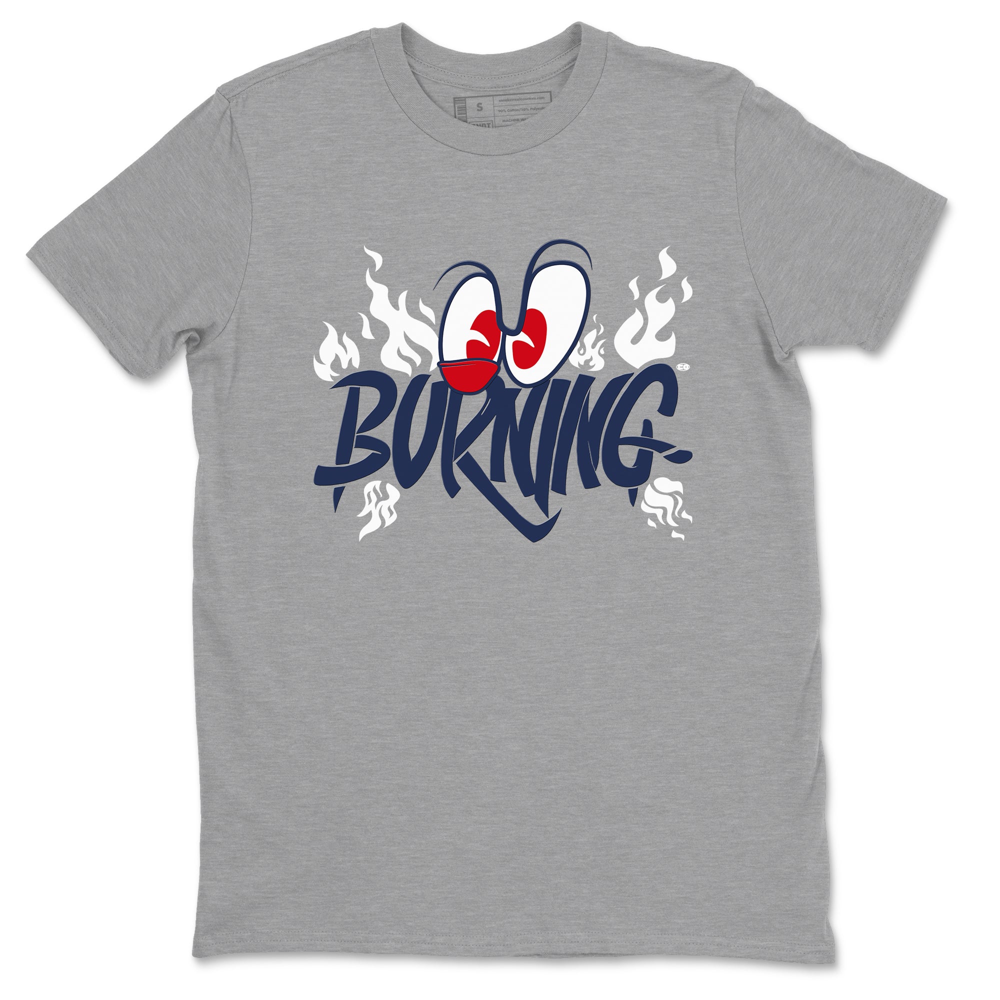 Burning snkmatch Tees - Air Jordan 6 White And Midnight Navy