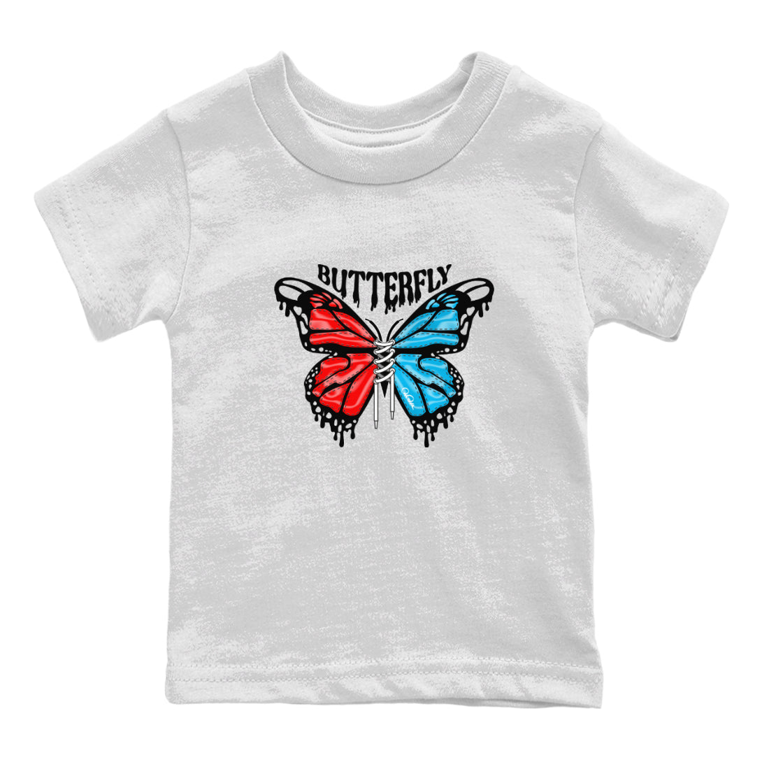 Butterfly Kids Tops - Air Jordan 1 UNC to Chicago