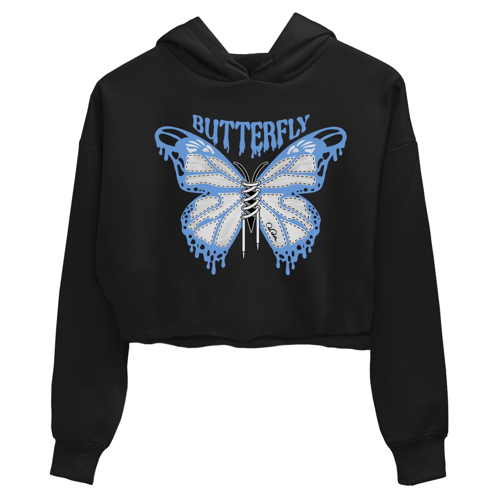 Butterfly Women's Tops - Air Jordan 1 UNC Toe