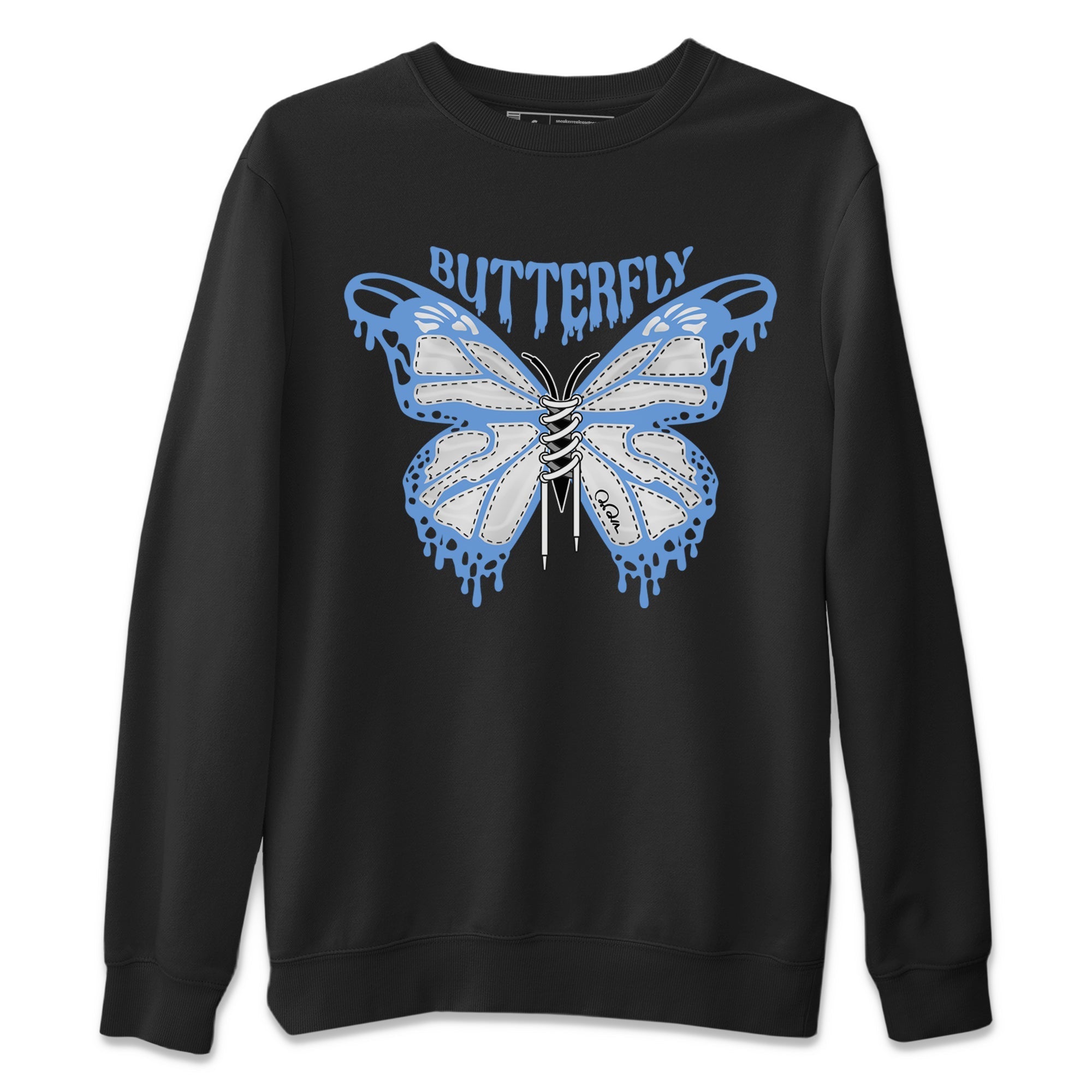 Butterfly Unisex Tops - Air Jordan 1 UNC Toe