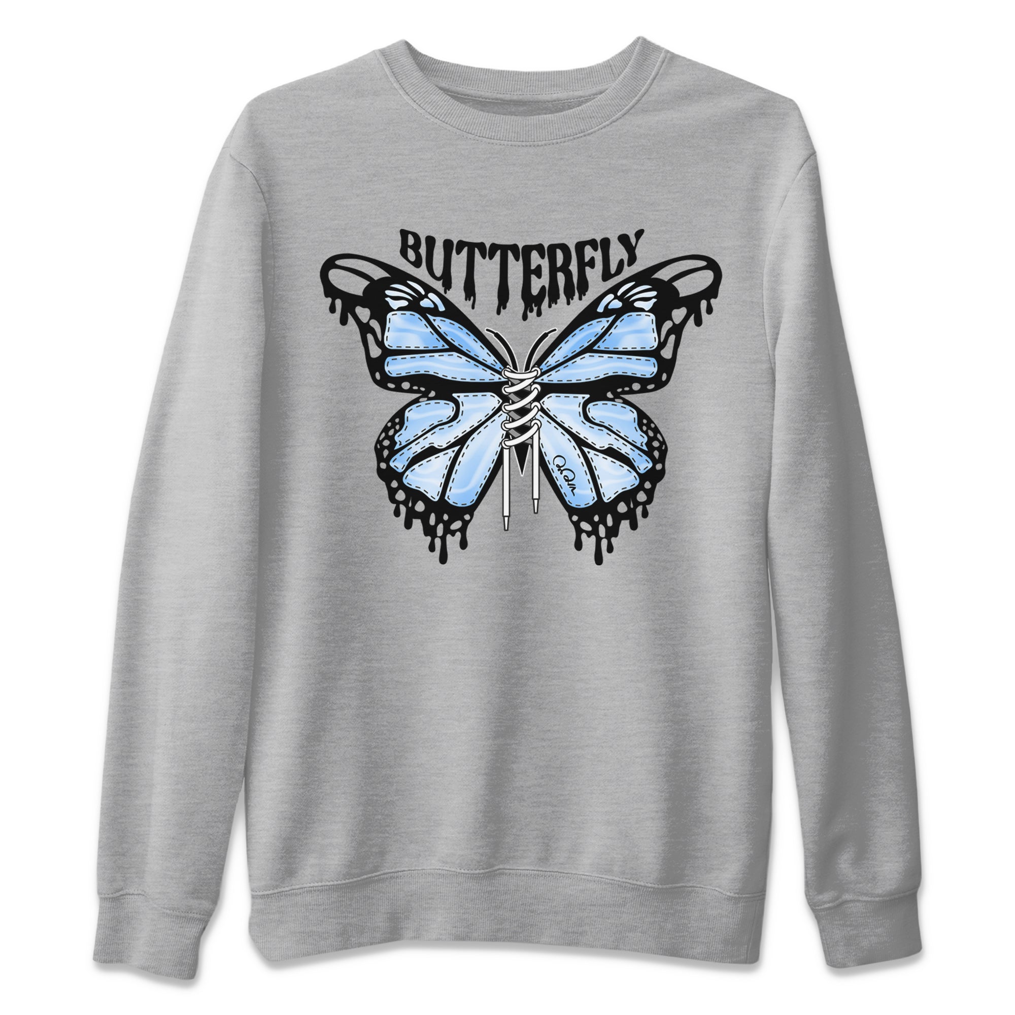 Butterfly Unisex Tops - Air Jordan 1 UNC Toe