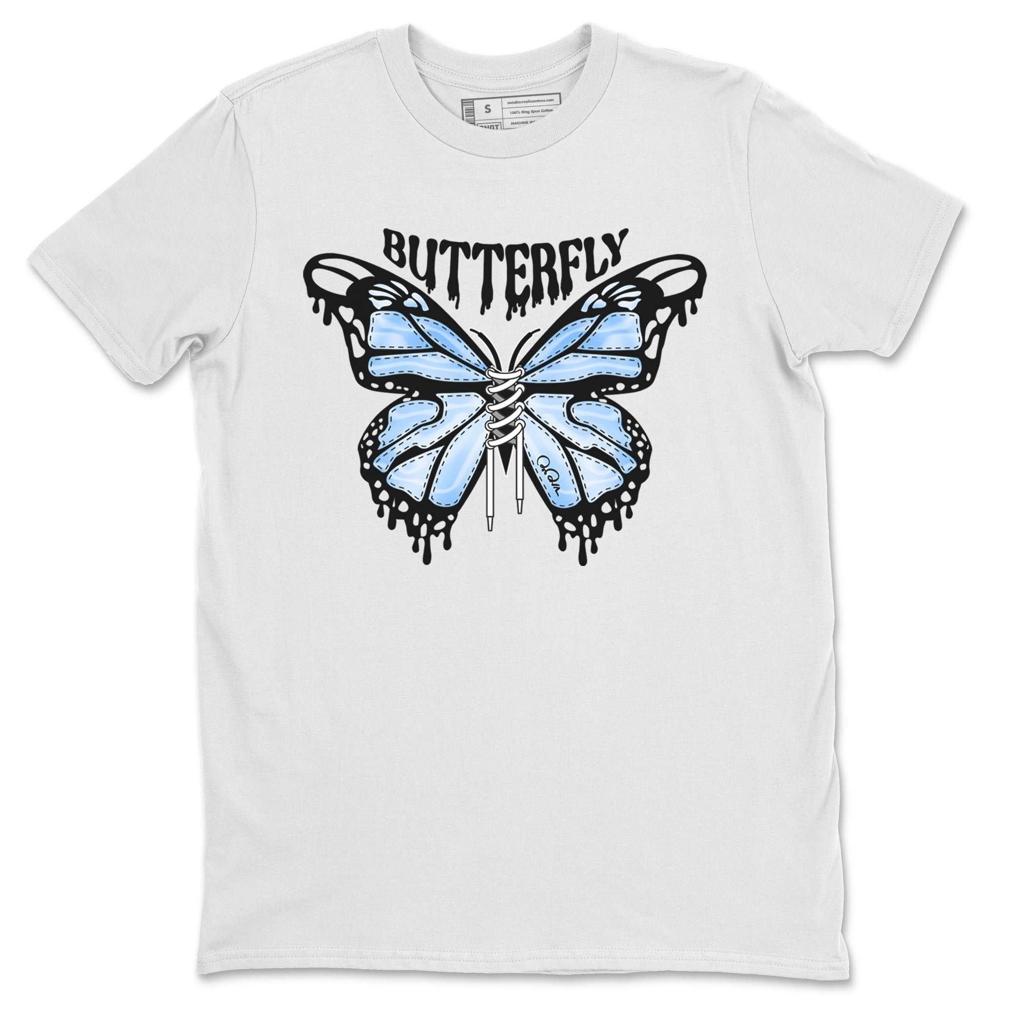 Butterfly Unisex Tops - Air Jordan 1 UNC Toe