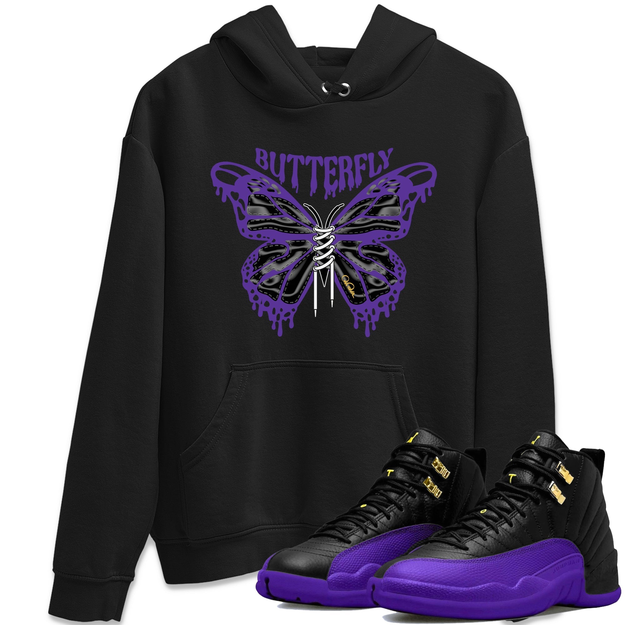 Butterfly Unisex Tops - Air Jordan 12 Field Purple