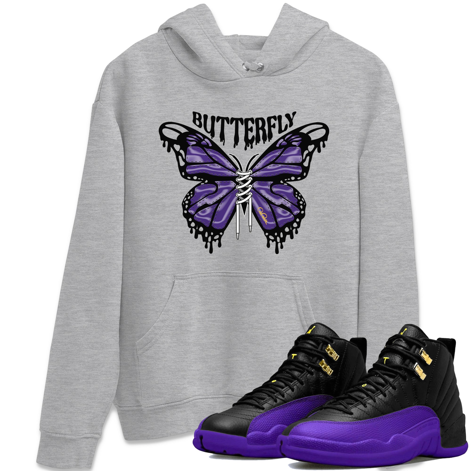 Butterfly Unisex Tops - Air Jordan 12 Field Purple