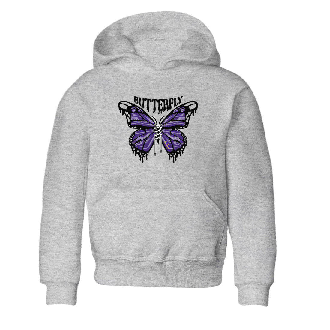 Butterfly Kids Tops - Air Jordan 12 Field Purple