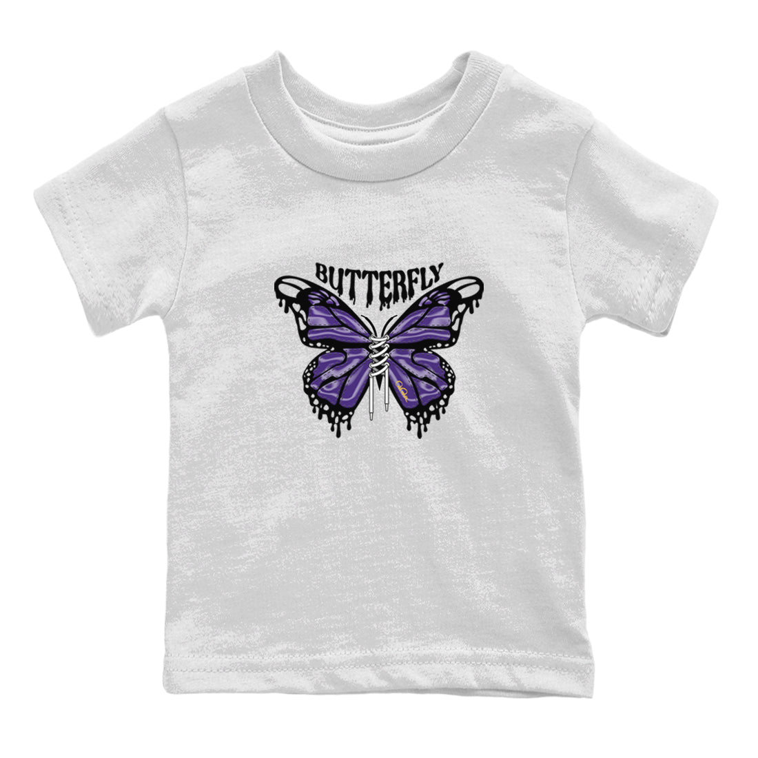 Butterfly Kids Tops - Air Jordan 12 Field Purple