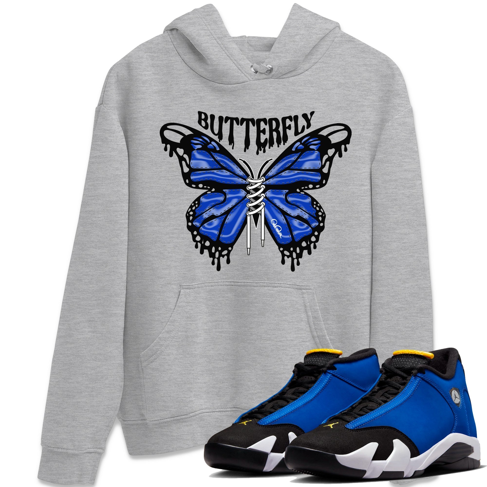 Butterfly Unisex Tops - Air Jordan 14 Laney