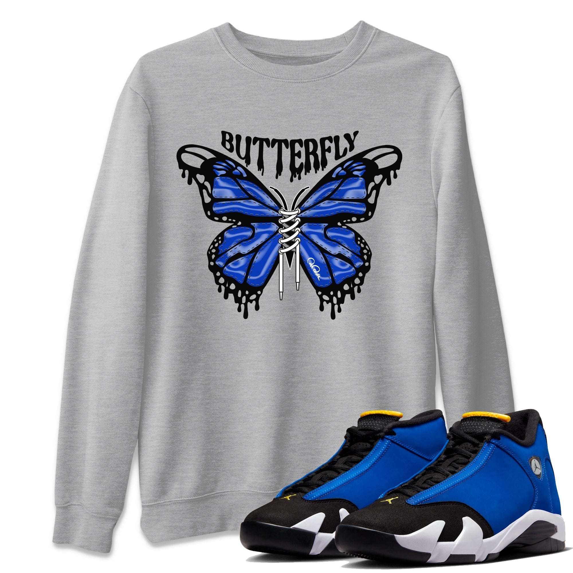 Butterfly Unisex Tops - Air Jordan 14 Laney
