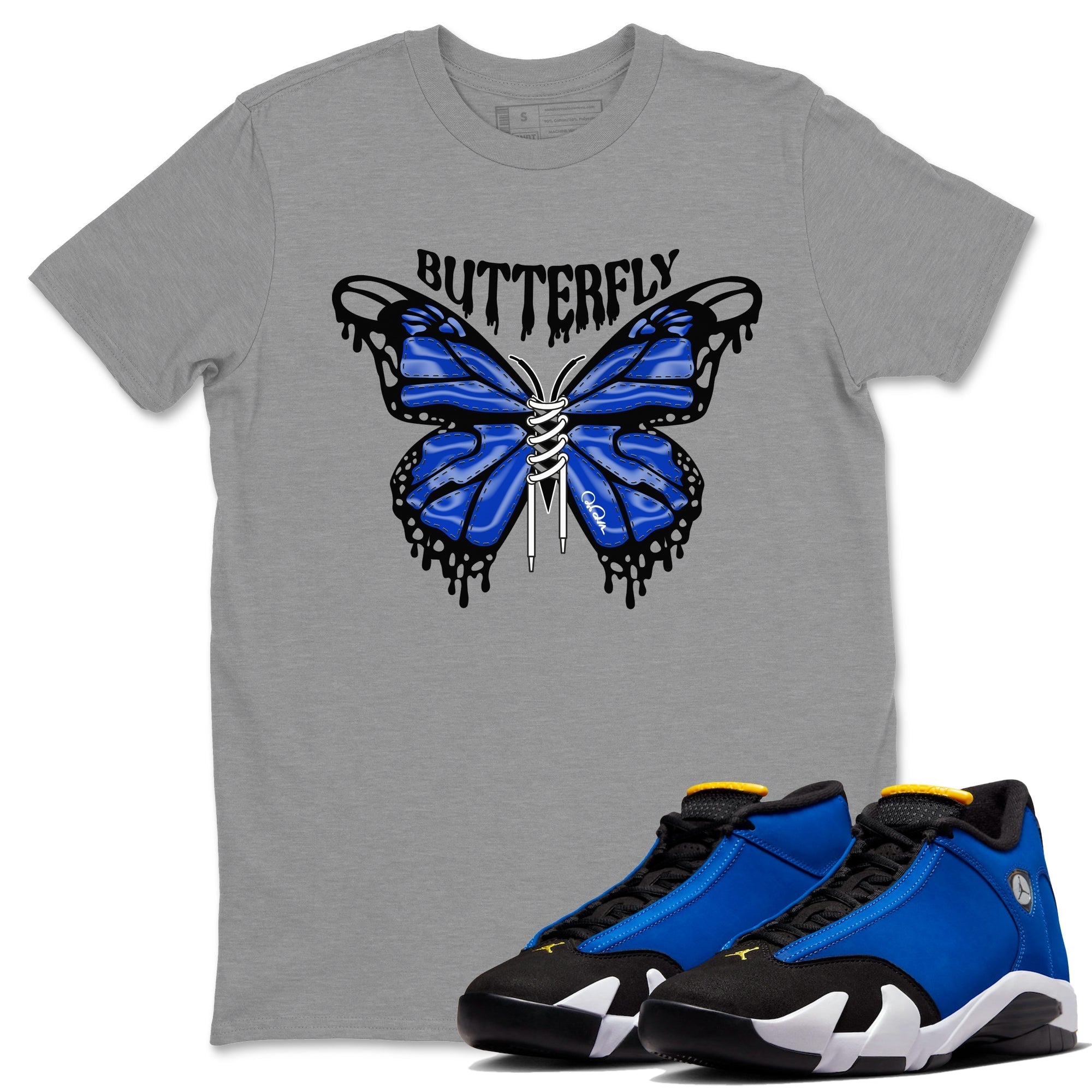 Butterfly Unisex Tops - Air Jordan 14 Laney