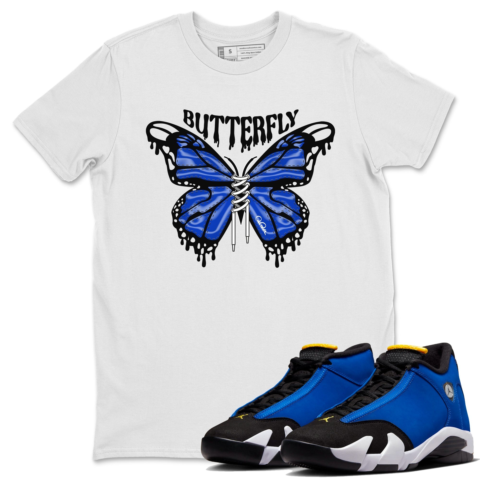 Butterfly Unisex Tops - Air Jordan 14 Laney