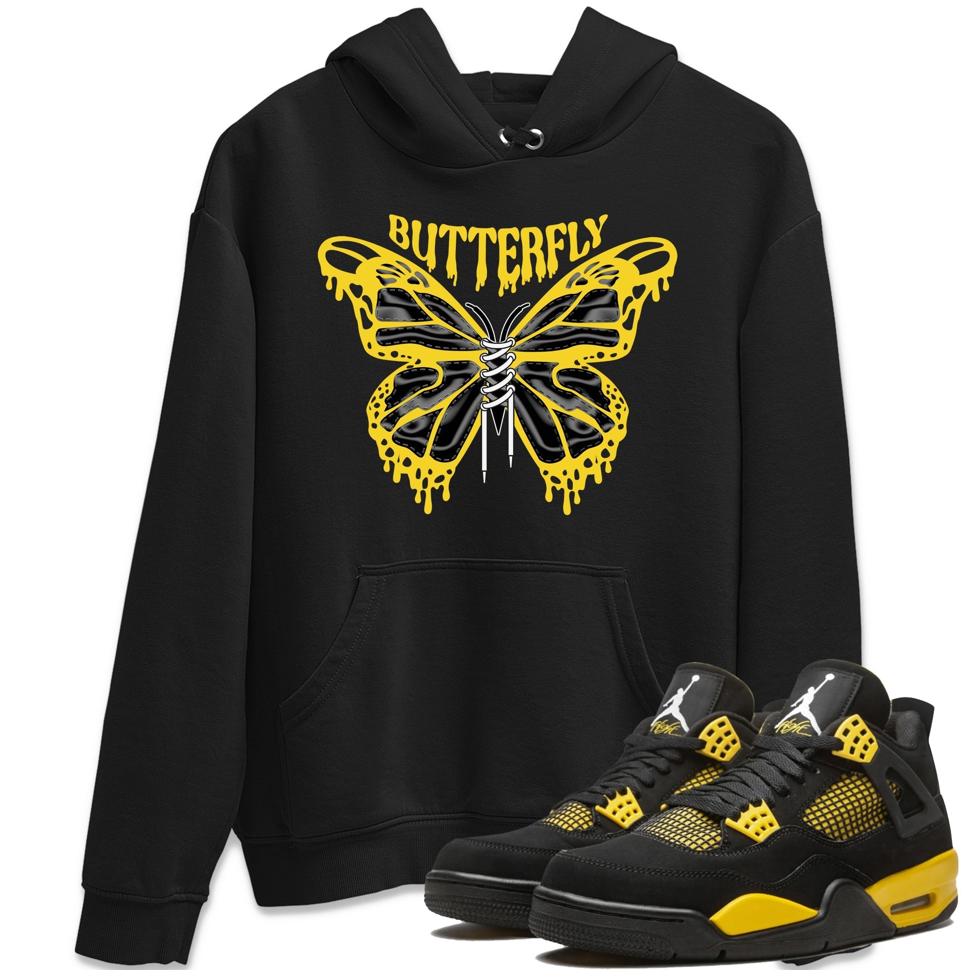 Butterfly Unisex Tops - Air Jordan 4 Thunder