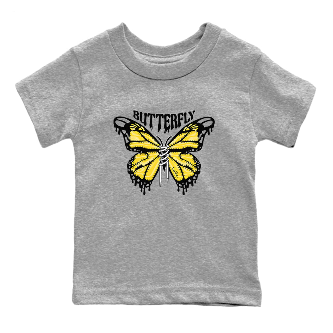 Butterfly Kids Tops - Air Jordan 4 Thunder