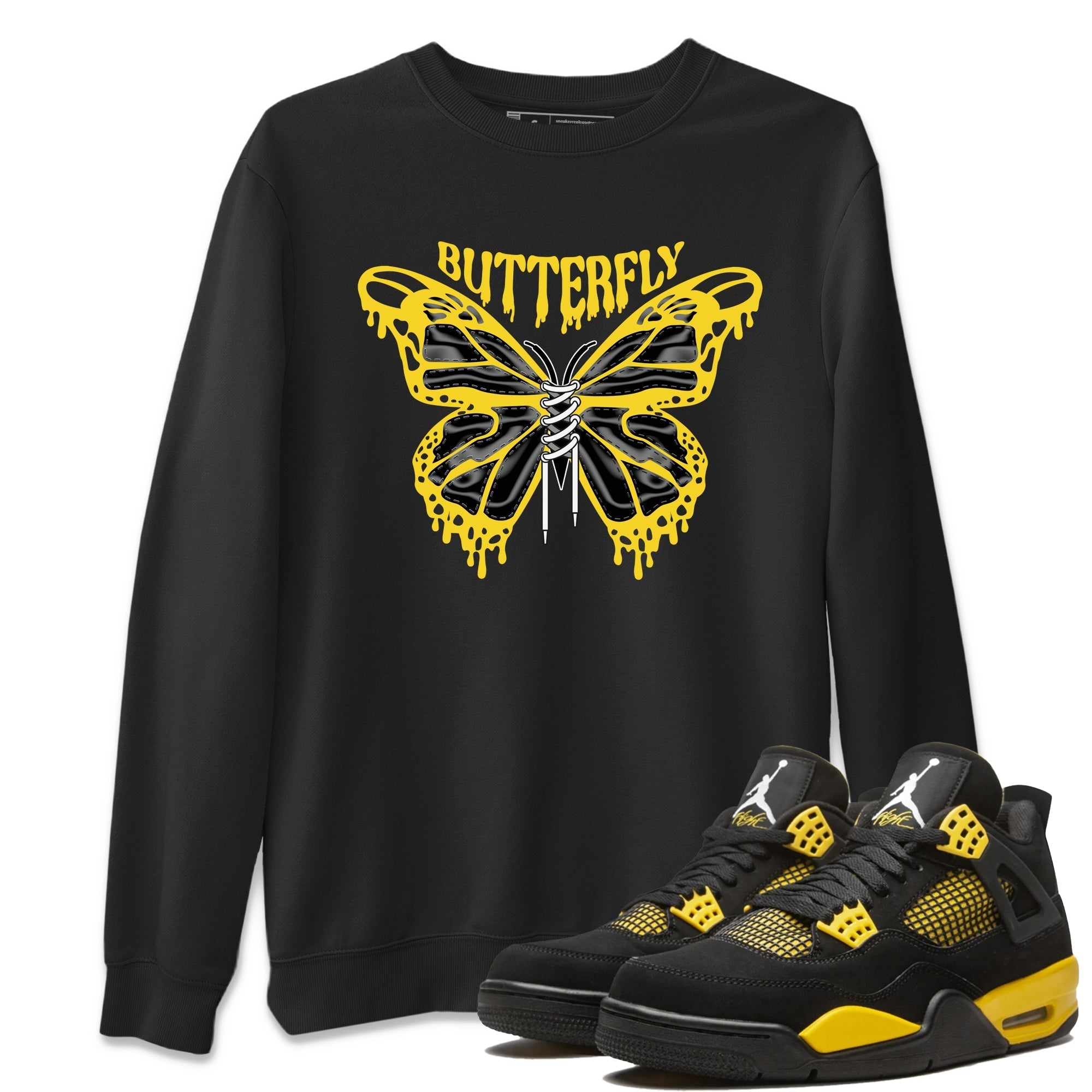 Butterfly Unisex Tops - Air Jordan 4 Thunder