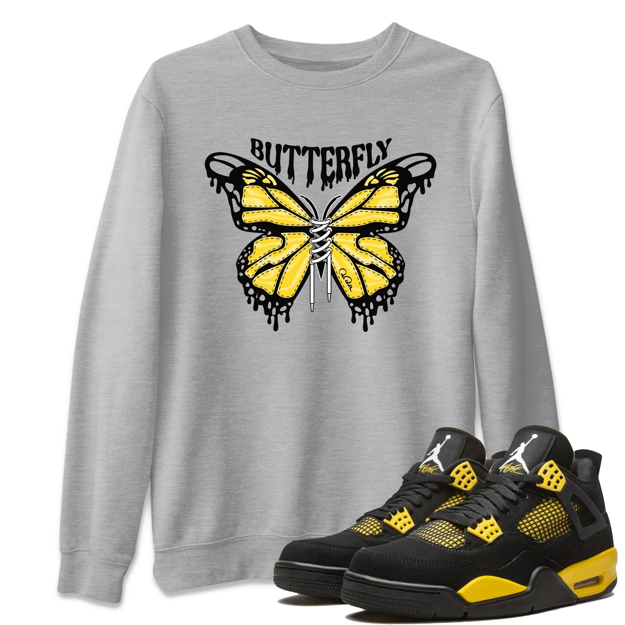 Butterfly Unisex Tops - Air Jordan 4 Thunder