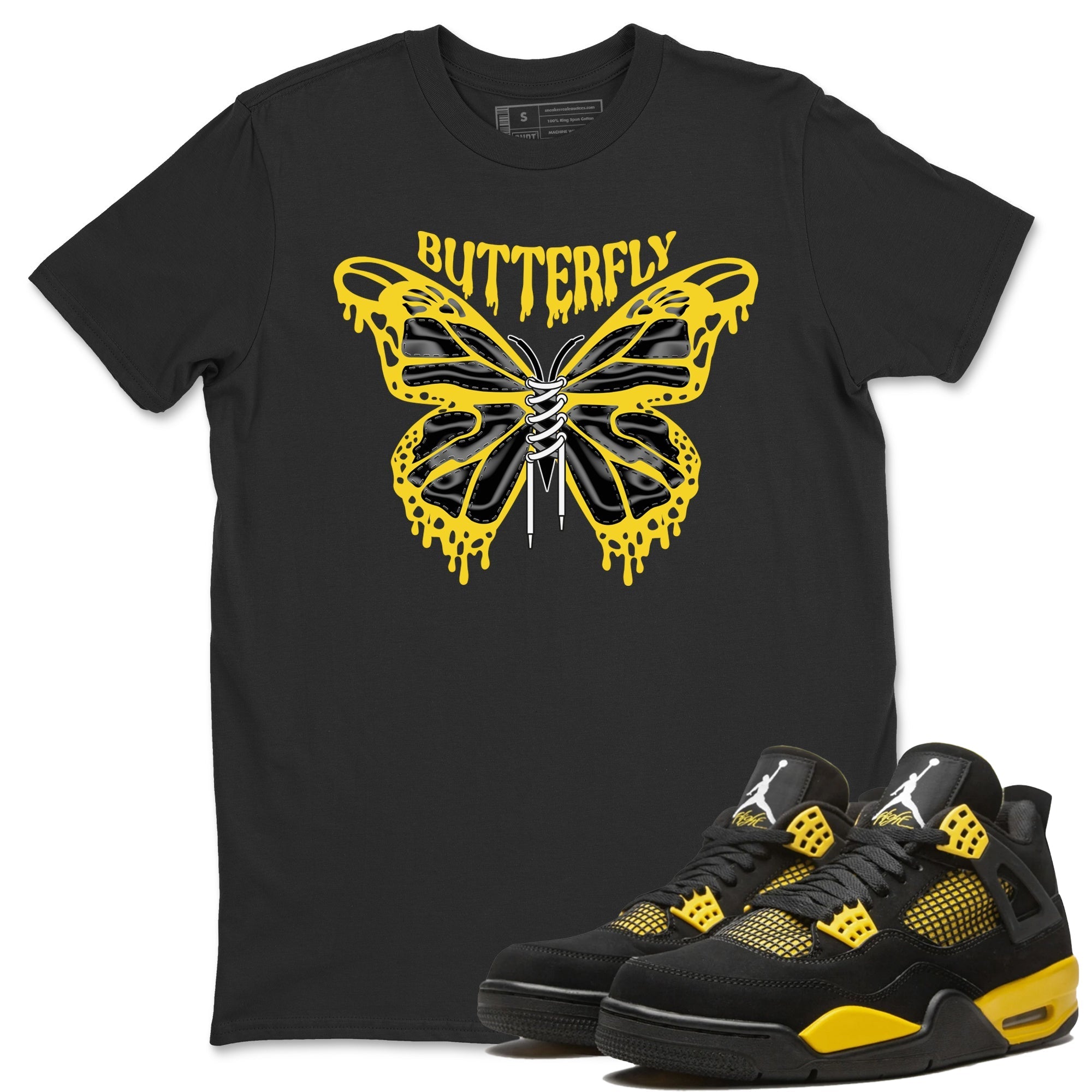 Butterfly Unisex Tops - Air Jordan 4 Thunder