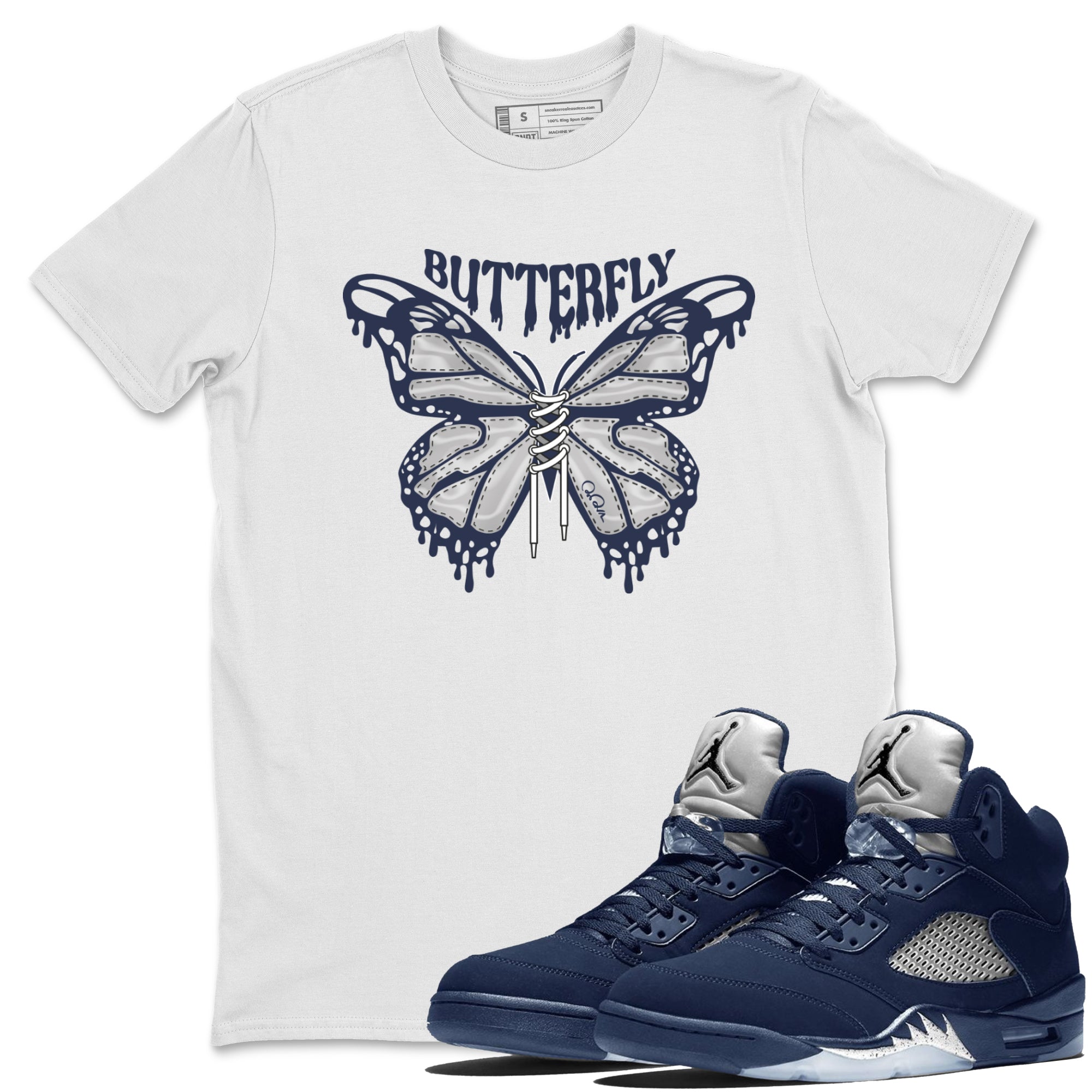 Butterfly Unisex Tops - Air Jordan 5 Georgetown