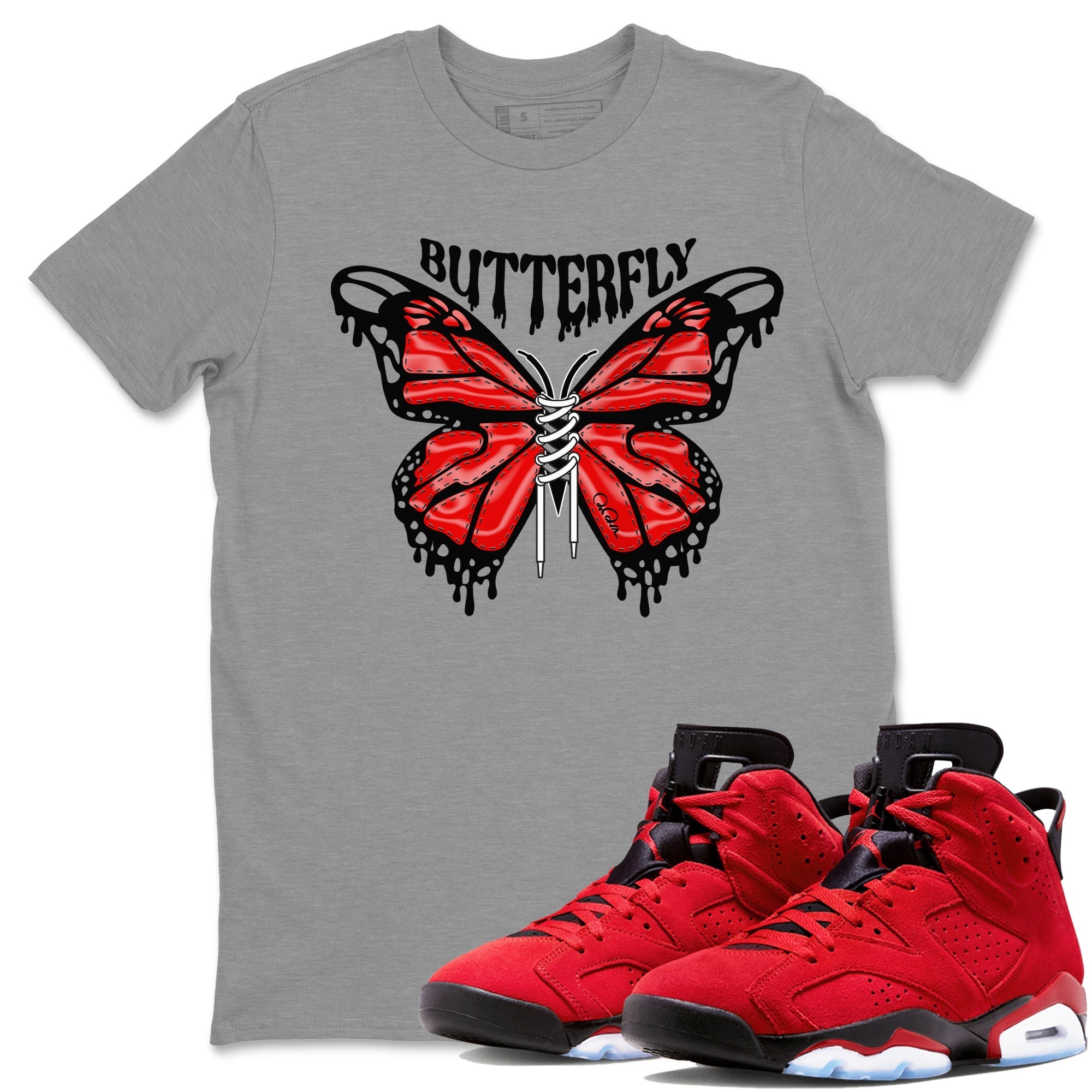 Butterfly Unisex Tops - Air Jordan 6 Toro Bravo