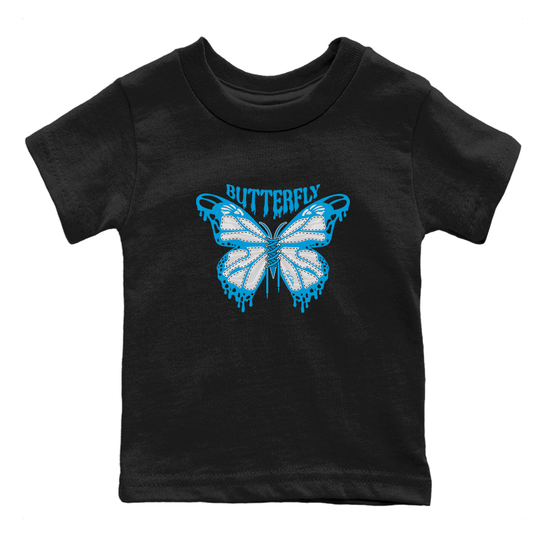 Butterfly snkmatch Tees Kids - Air Jordan 9 Powder Blue