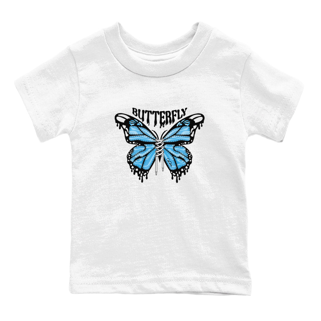 Butterfly snkmatch Tees Kids - Air Jordan 9 Powder Blue