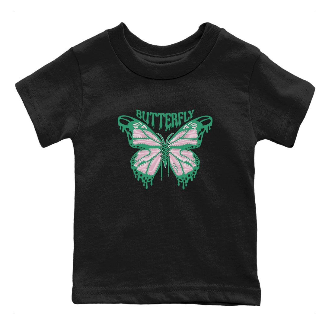 Butterfly snkmatch Tees Kids - Dunk Medium Soft Pink Malachite