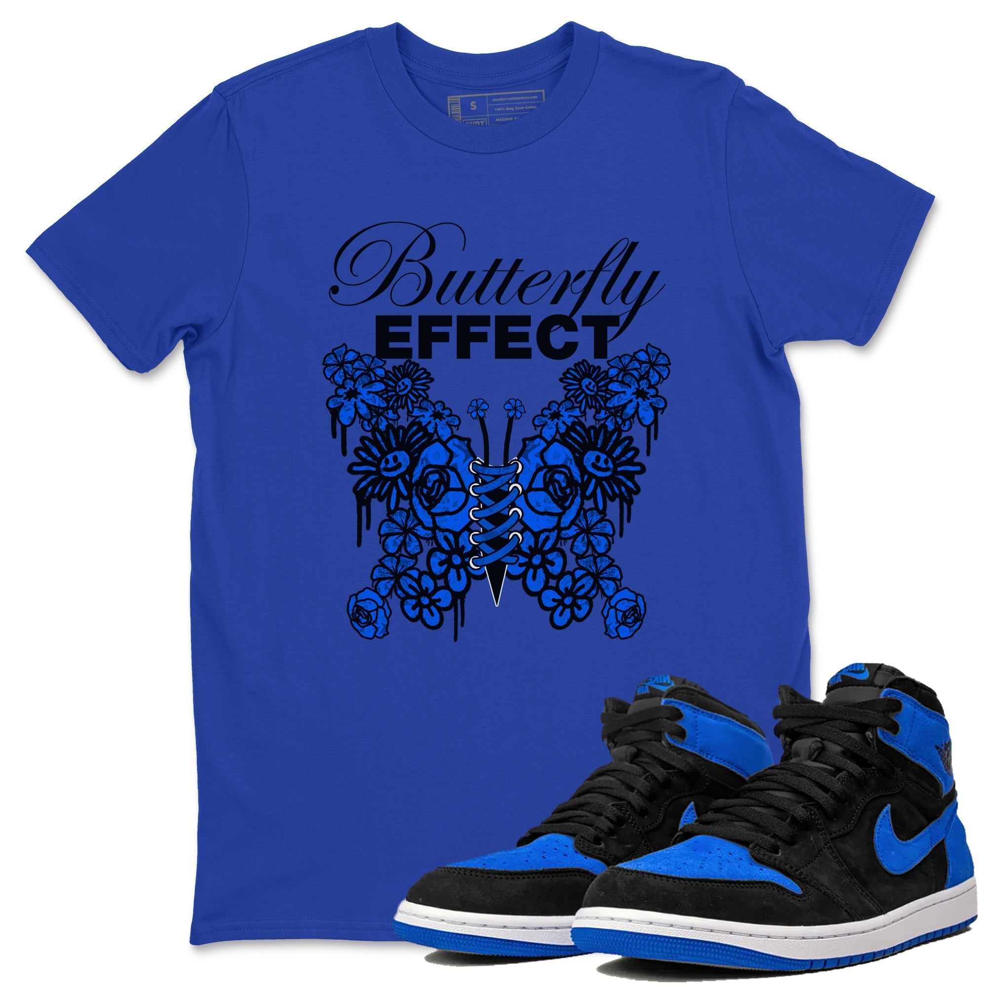 Butterfly Effect snkmatch Tee - Air Jordan 1 Royal Reimagined
