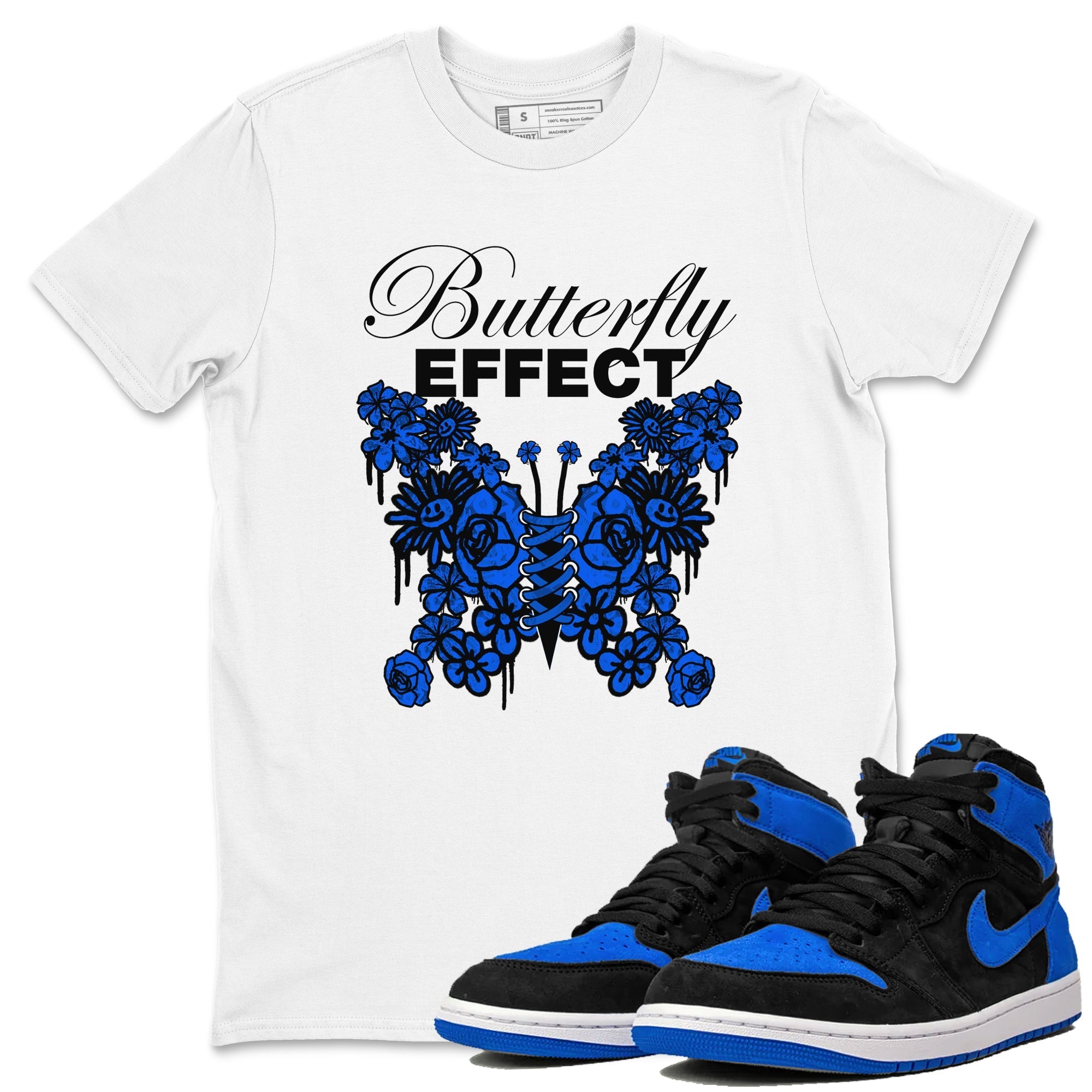 Butterfly Effect snkmatch Tee - Air Jordan 1 Royal Reimagined