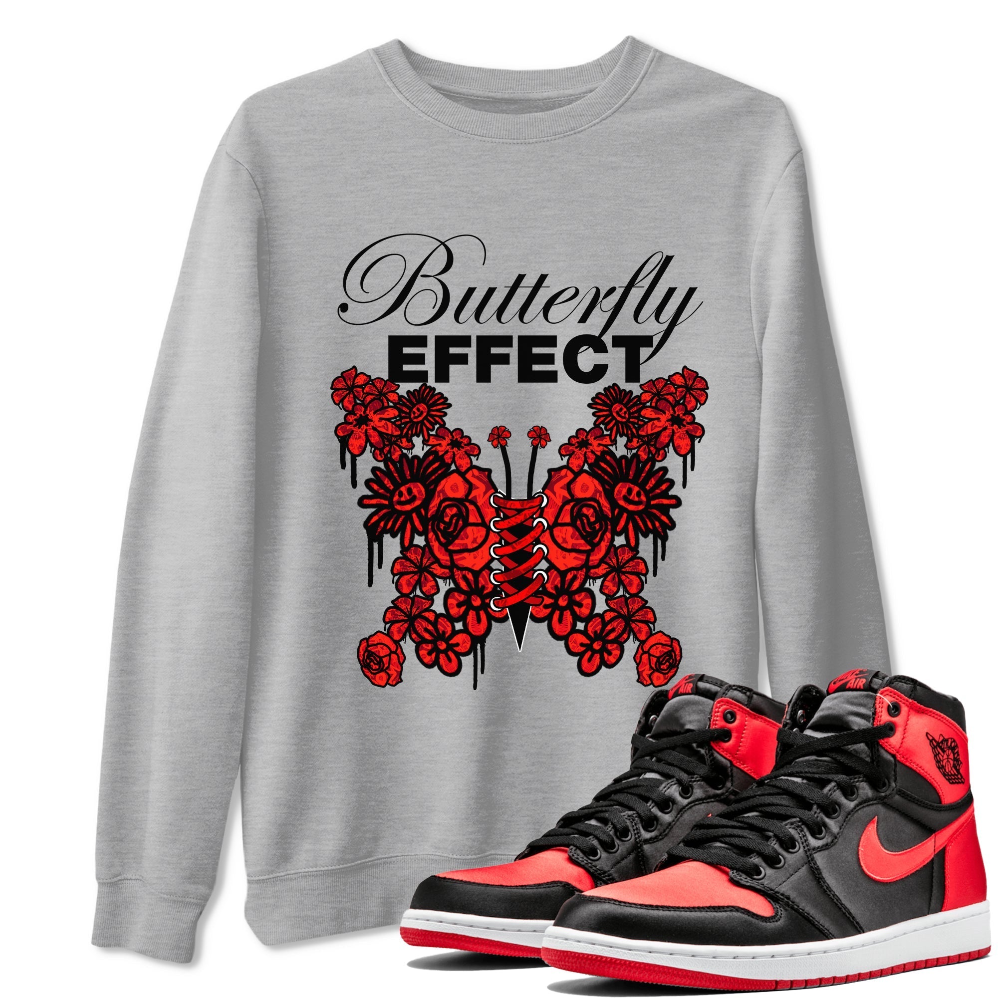 Butterfly Effect snkmatch Tee - Air Jordan 1 Satin Bred
