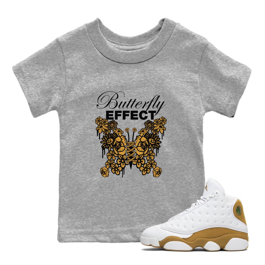 Butterfly Effect snkmatch Tee Kids - Air Jordan 13 Wheat